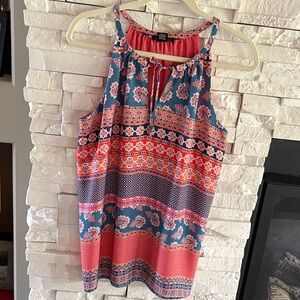 Willi Smith Floral and Geometric Tank Top